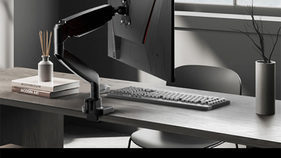 카멜마운트 MSS1H 싱글 고중량 모니터 거치대 모니터암 스탠드